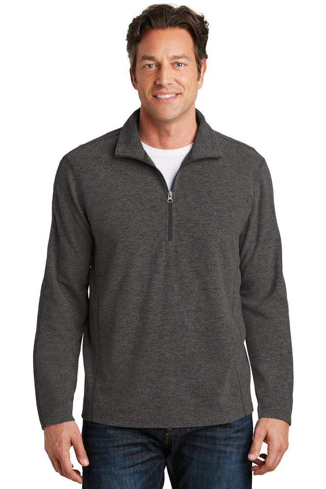 Port Authority Men's   Heather Microfleece 1/2-Zip Pullover