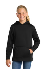 Sport-Tek Youth   Sport-Wick   Fleece Colorblock Hooded Pullover