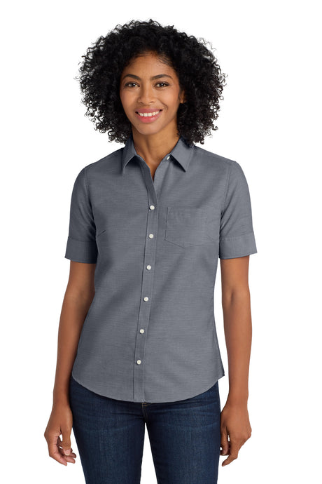 Port Authority Women's   Short Sleeve SuperPro   Oxford Shirt