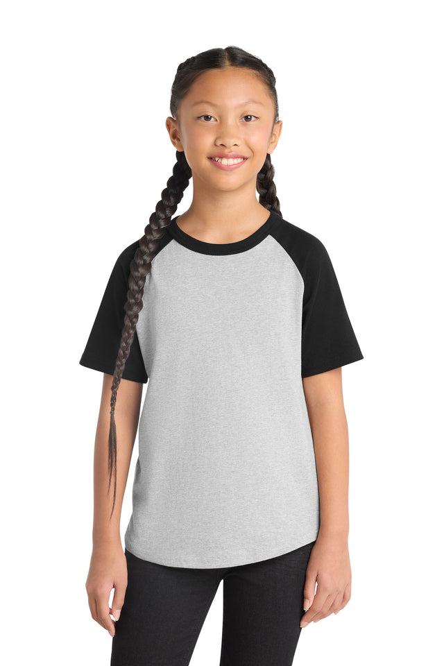 Sport-Tek Youth   Short Sleeve Colorblock Raglan Jersey