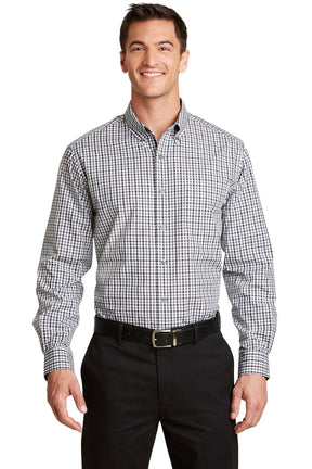 Port Authority Men's   Long Sleeve Gingham Easy Care Shirt