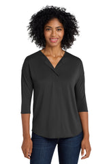 Port Authority Women's   Concept 3/4-Sleeve Soft Split Neck Top