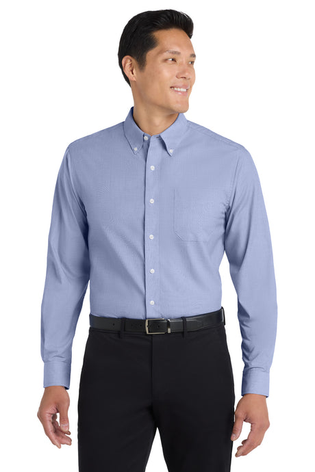 Port Authority Men's   Tall Crosshatch Easy Care Shirt