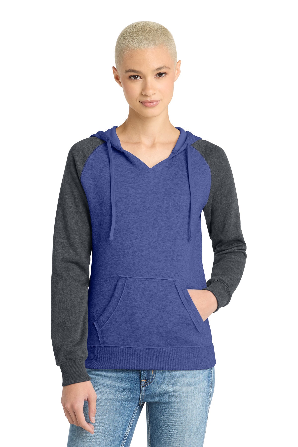 District Women's   Lightweight Fleece Raglan Hoodie