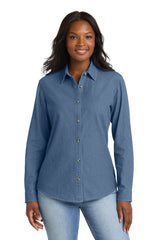 Port & Co Women's   Long Sleeve Value Denim Shirt