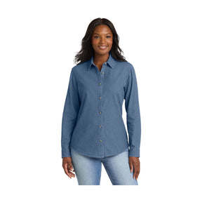 Port & Co Women's   Long Sleeve Value Denim Shirt