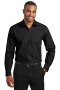 Port Authority Men's    Slim Fit Carefree Poplin Shirt