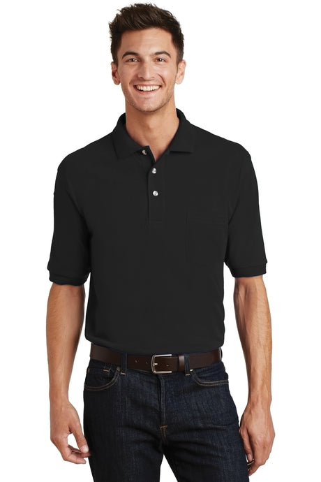 Port Authority Men's   Heavyweight Cotton Pique Polo with Pocket