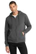 District Men's    Perfect Weight    Fleece Full-Zip Hoodie DT1103
