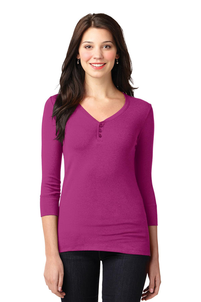 Port Authority Women's   Concept Stretch 3/4-Sleeve Scoop Henley