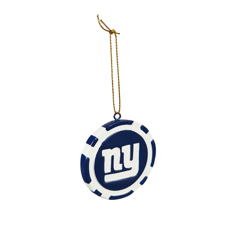 EVERGREEN New York Giants Game Chip Ornament