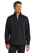 Port Authority Men's   Slub Fleece 1/4-Zip Pullover