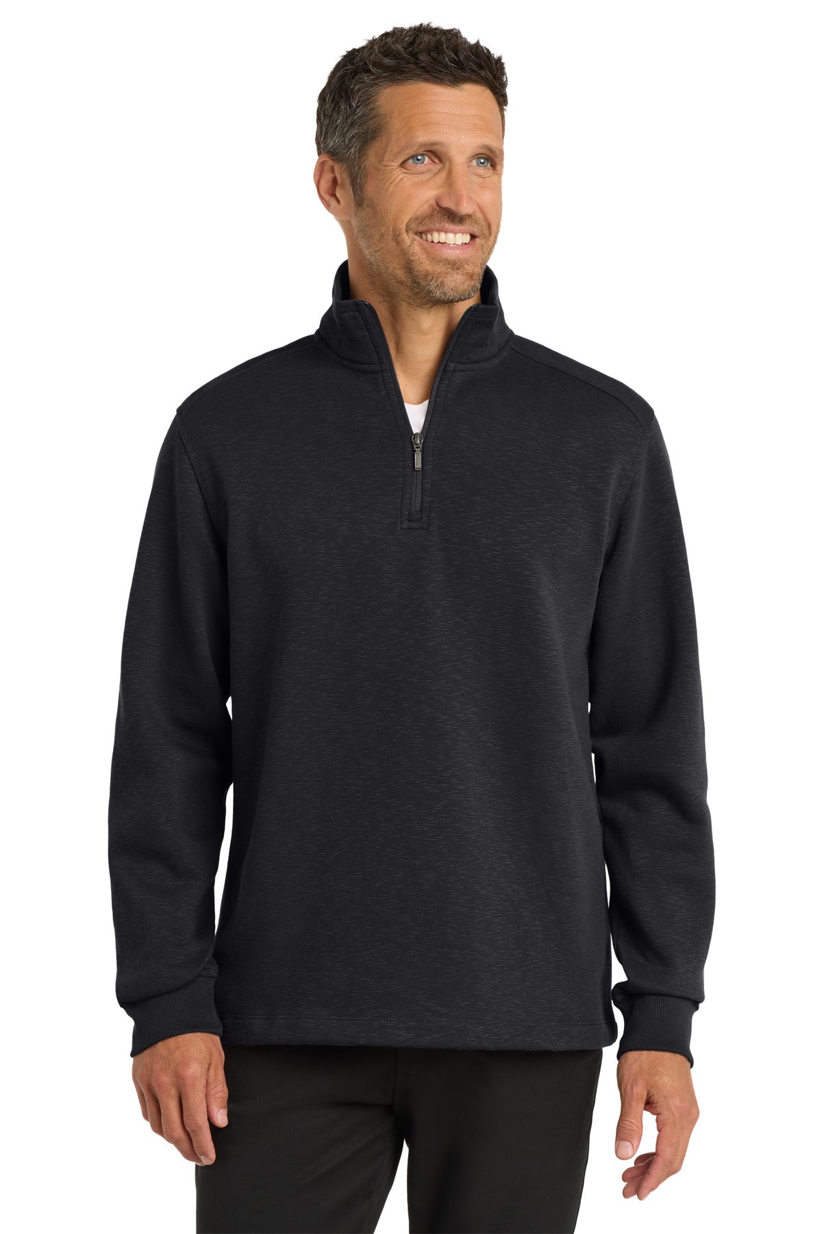 Port Authority Men's   Slub Fleece 1/4-Zip Pullover