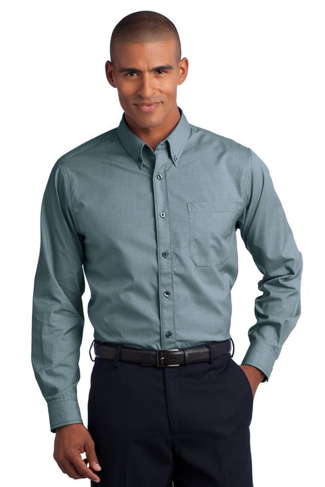 Red House ®  - Mini-Check Non-Iron Button-Down Shirt