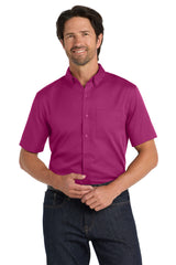 Port Authority Men's   Short Sleeve SuperPro React   Twill Shirt