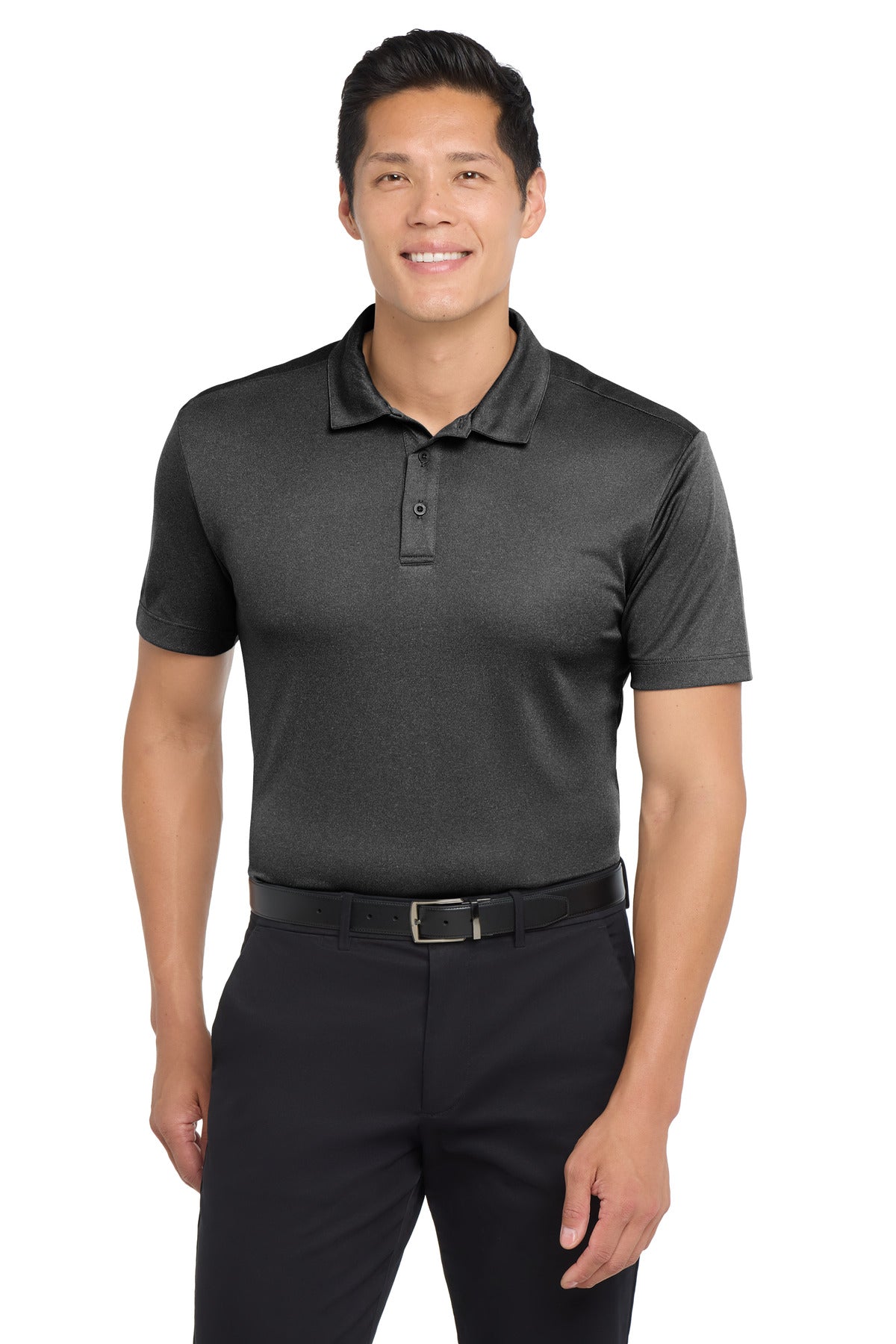 Port Authority Men's    Heathered Silk Touch    Performance Polo