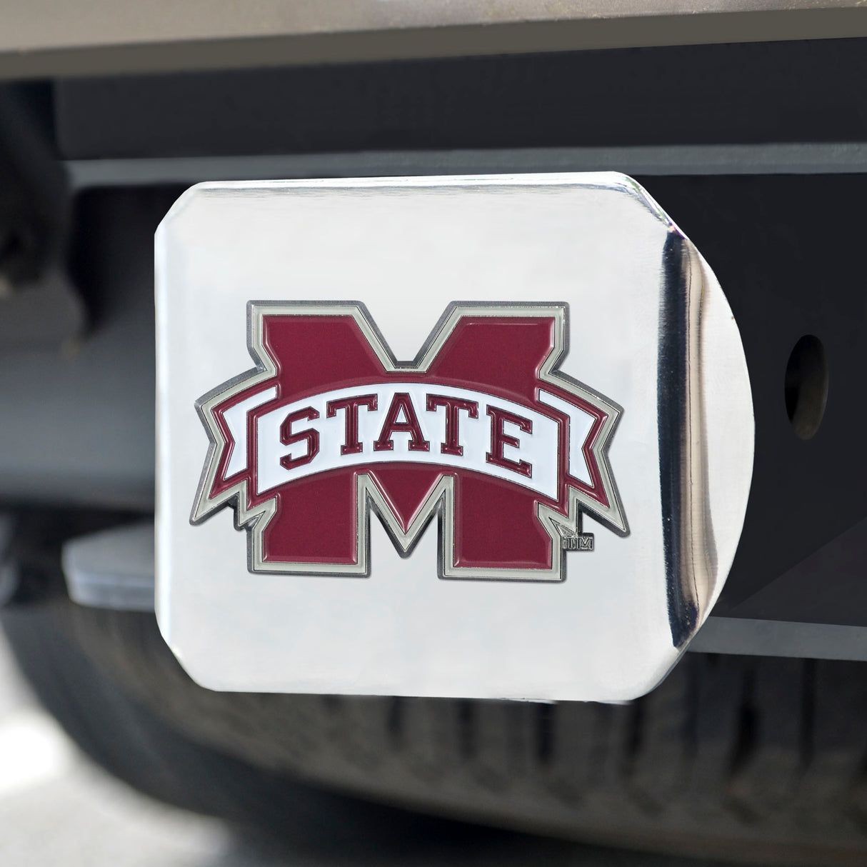 Fanmats Mississippi State Bulldogs Hitch Cover - 3D Color Emblem-1