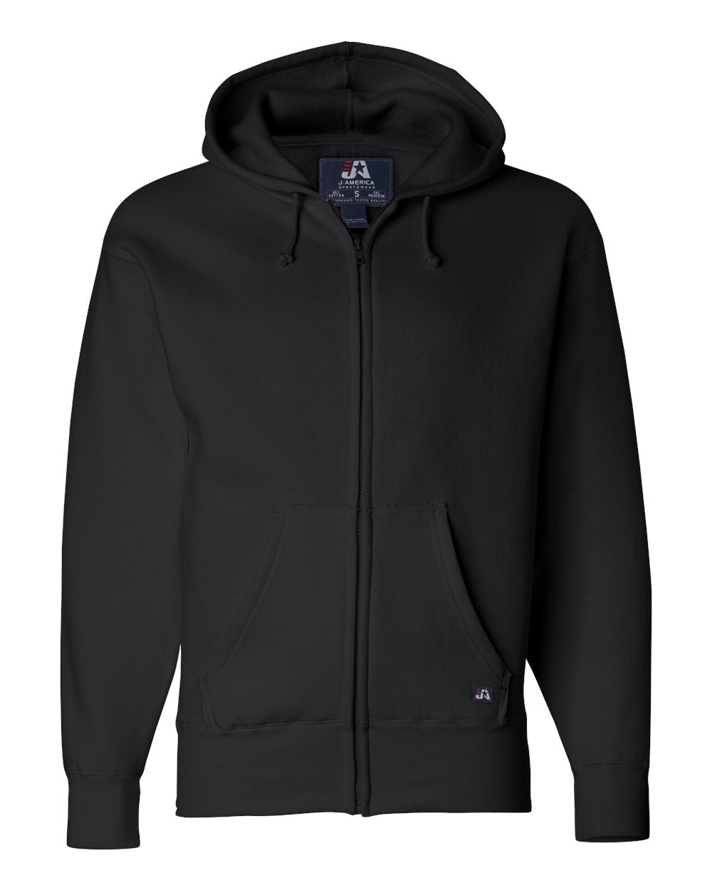 J. America Adult Premium Full-Zip Fleece Hooded Sweatshirt JA8821-AB
