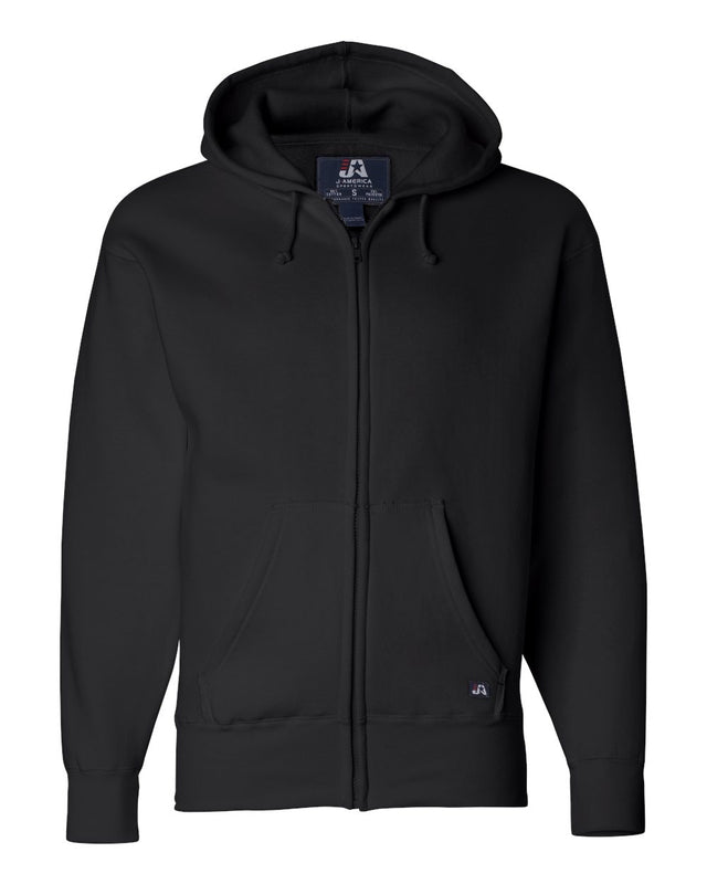 J. America Adult Premium Full-Zip Fleece Hooded Sweatshirt JA8821-AB