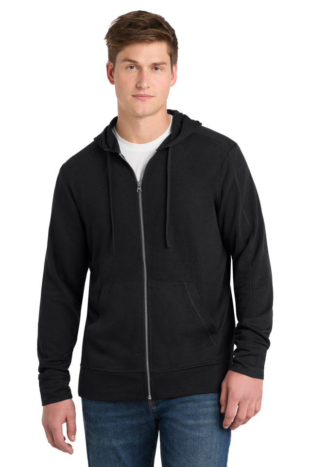 Sport-Tek Men's    PosiCharge    Tri-Blend Wicking Fleece Full-Zip Hooded Jacket ST293