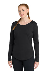 Sport-Tek Women's    PosiCharge    Long Sleeve Tri-Blend Wicking Scoop Neck Raglan Tee LST400LS