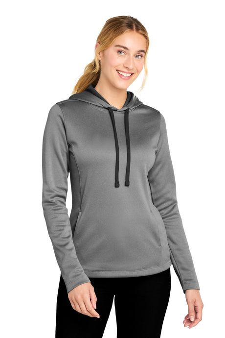Sport-Tek Women's    PosiCharge    Sport-Wick    Heather Fleece Hooded Pullover