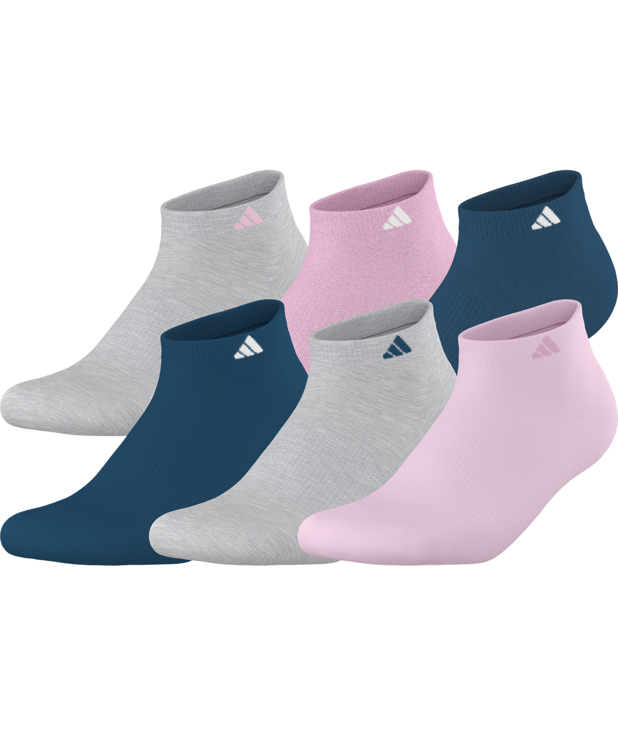 adidas Women's Athletic Cushioned 6-Pack Low Cut-1