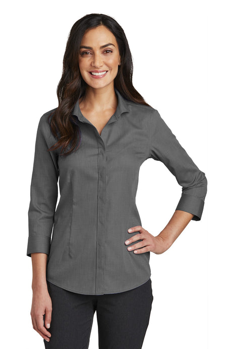 Red House Women's    3/4-Sleeve Nailhead Non-Iron Shirt