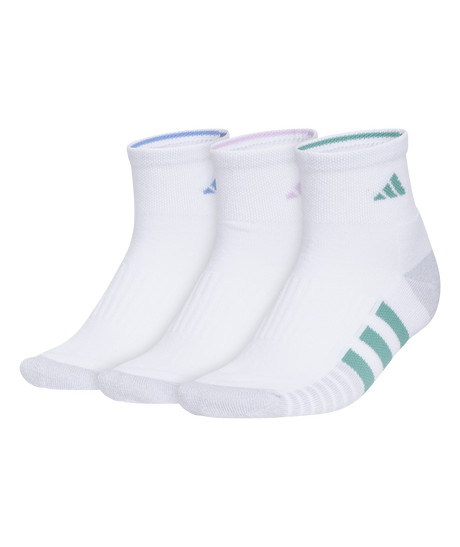 adidas Women's Cushioned 3.0 3-Pack Quarter Socks-1
