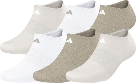 adidas Women's Athletic Cushioned 6-Pack No Show Socks