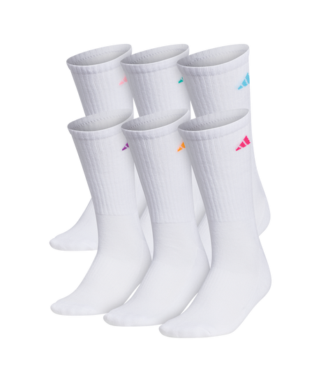 adidas Women's Athletic Cushioned 6-Pack Crew-2