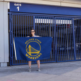 Rico Industries NBA  Golden State Warriors Blue 3' x 5' Banner Flag-4