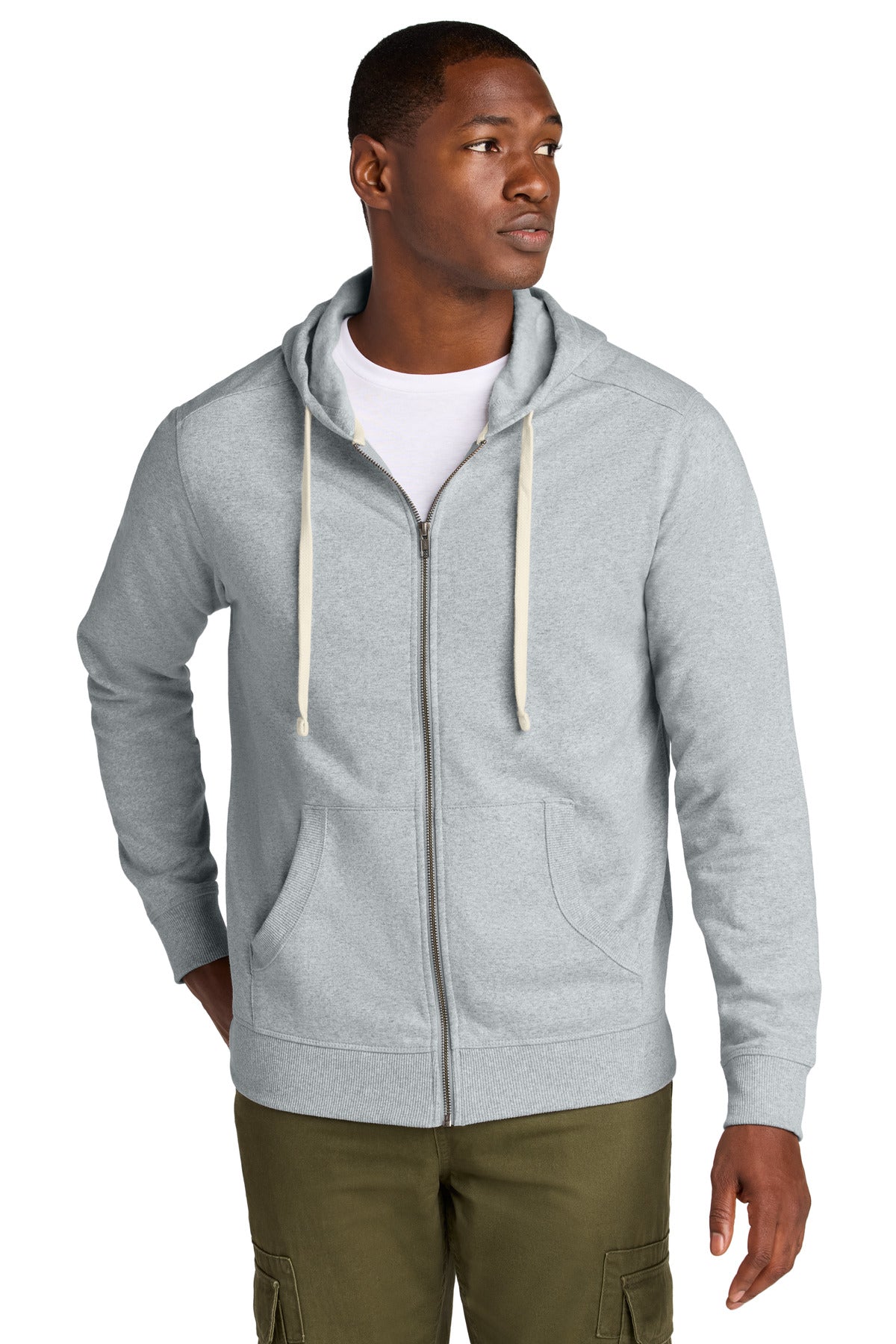 District Men's   Re-Fleece  Full-Zip Hoodie DT8102