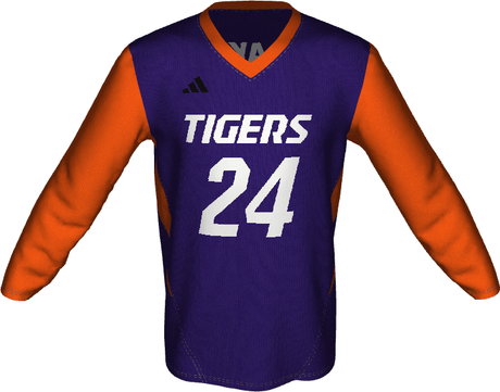 Adidas Long Sleeve V-Neck Jersey with Mesh Inserts League Outfitters