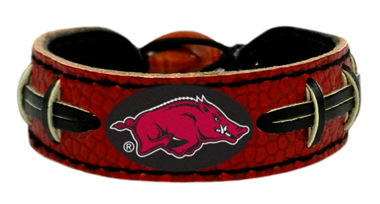 Gamewear Arkansas Razorbacks Team Color Football Bracelet Fan Gear NCAA Arkansas Razorbacks