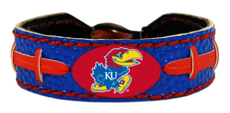 Gamewear Kansas Jayhawks Team Color Football Bracelet Fan Gear NCAA Kansas Jayhawks
