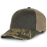 Outdoor Cap HPC-500M Brown/ Tan/ Realtree Apx Structured Trucker Hat-8