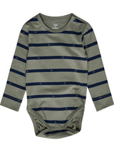 hummel Youth Mini Stripy Bee Bodysuit Long Sleeve-1