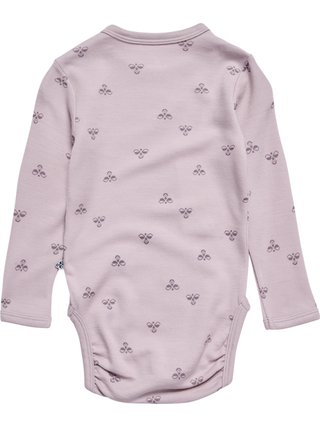 Hummel Infant and Toddler Mini Wool Long Sleeve Bodysuit 229428-2