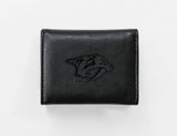 Rico Industries NHL  Nashville Predators  Laser Engraved Faux Leather Trifold Wallet-1