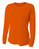 A4 Women's Long Sleeve Cooling Performance Crew
