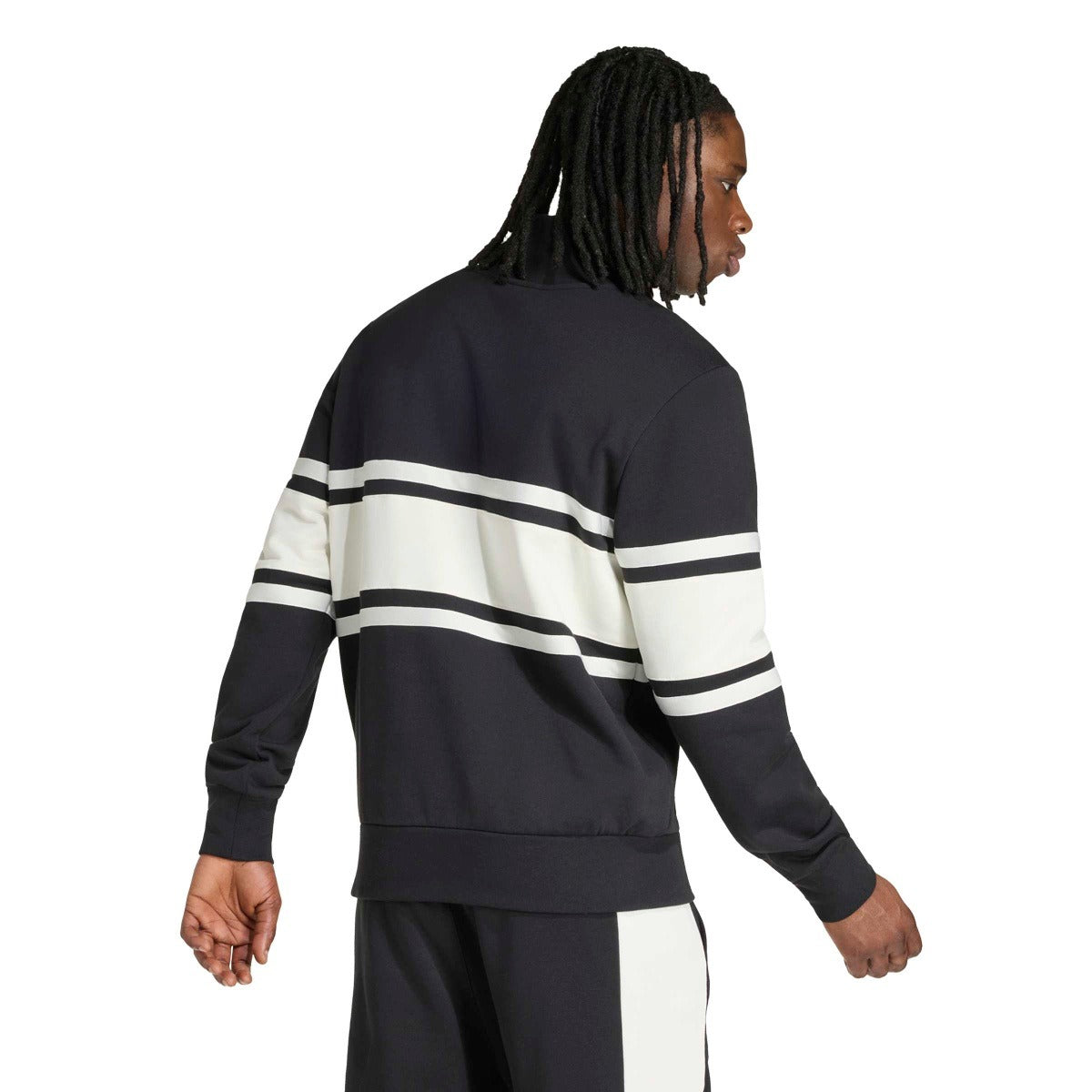 adidas Men's New Zealand Rugby Leisurewear Quarter Zip Sweatshirt-3