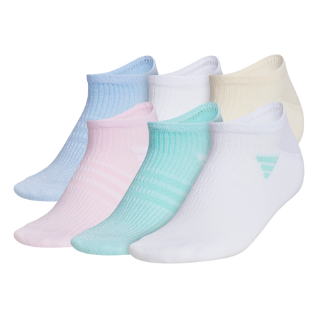 adidas Women's Superlite 3.0 6-Pack No Show Sock Unisex Accessories Socks