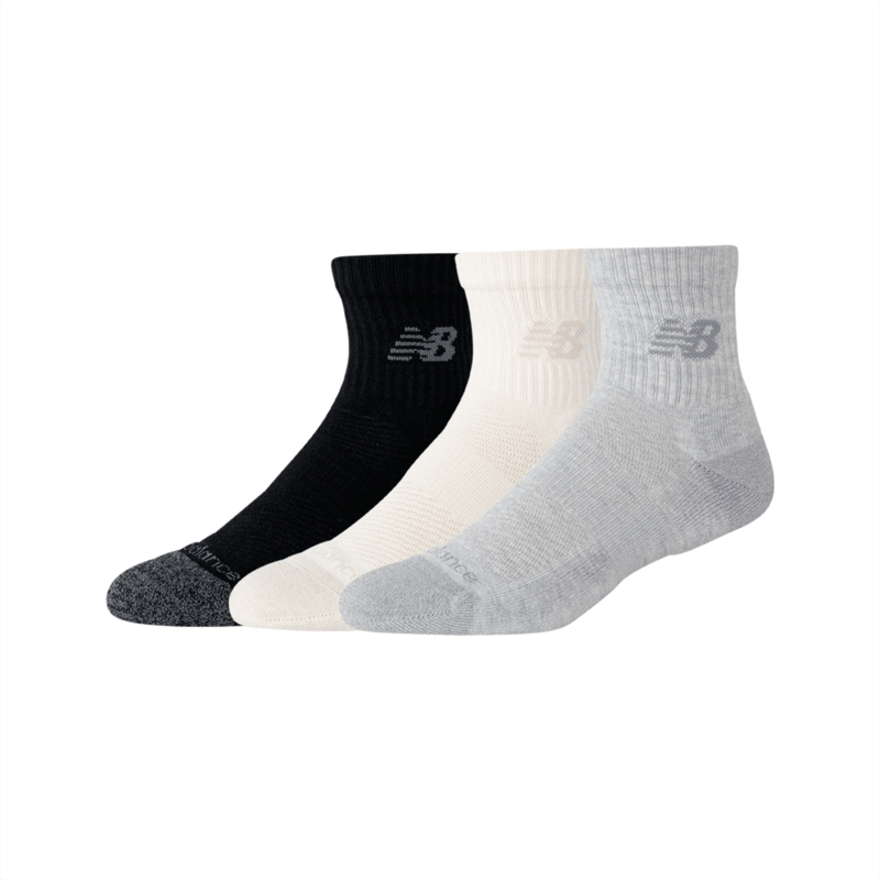 New Balance Active Quarter Socks 3 Pairs Unisex Accessories Socks