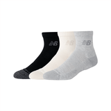 New Balance Active Quarter Socks 3 Pairs Unisex Accessories Socks