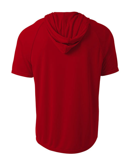 A4 Men's Short Sleeve Hooded Tee Mens Apparel Shirts & Tops
