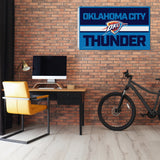 Rico Industries NBA  Oklahoma City Thunder Bold 3' x 5' Banner Flag-1