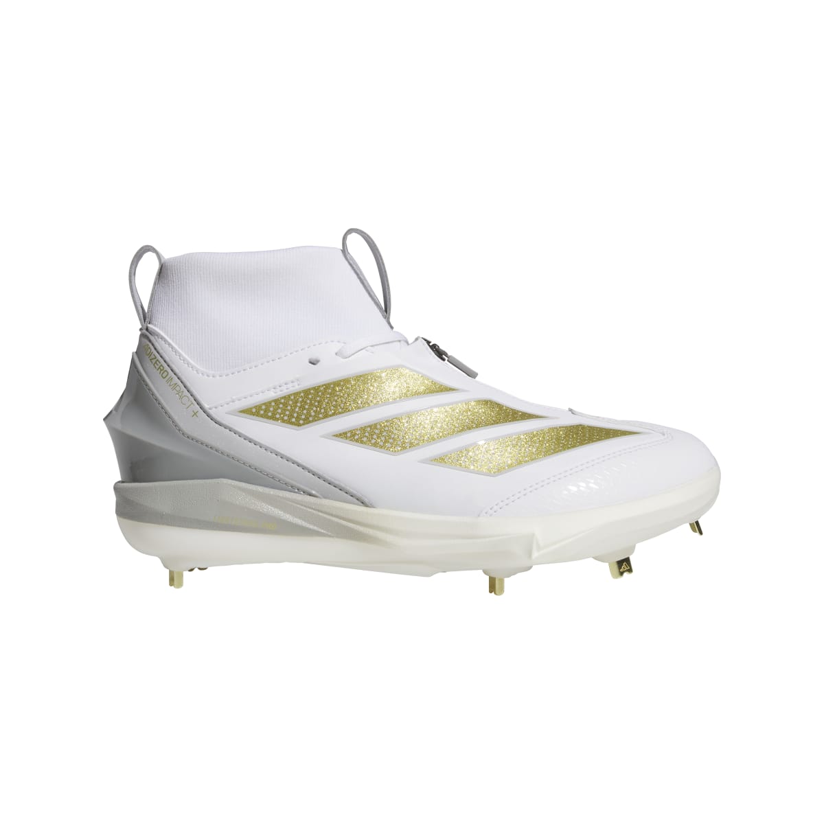 Adizero Impact Cleats　WHT/GLD　27.0㎝　B Adidas Adizero Impact Molded Baseball Cleats - Lightweight
