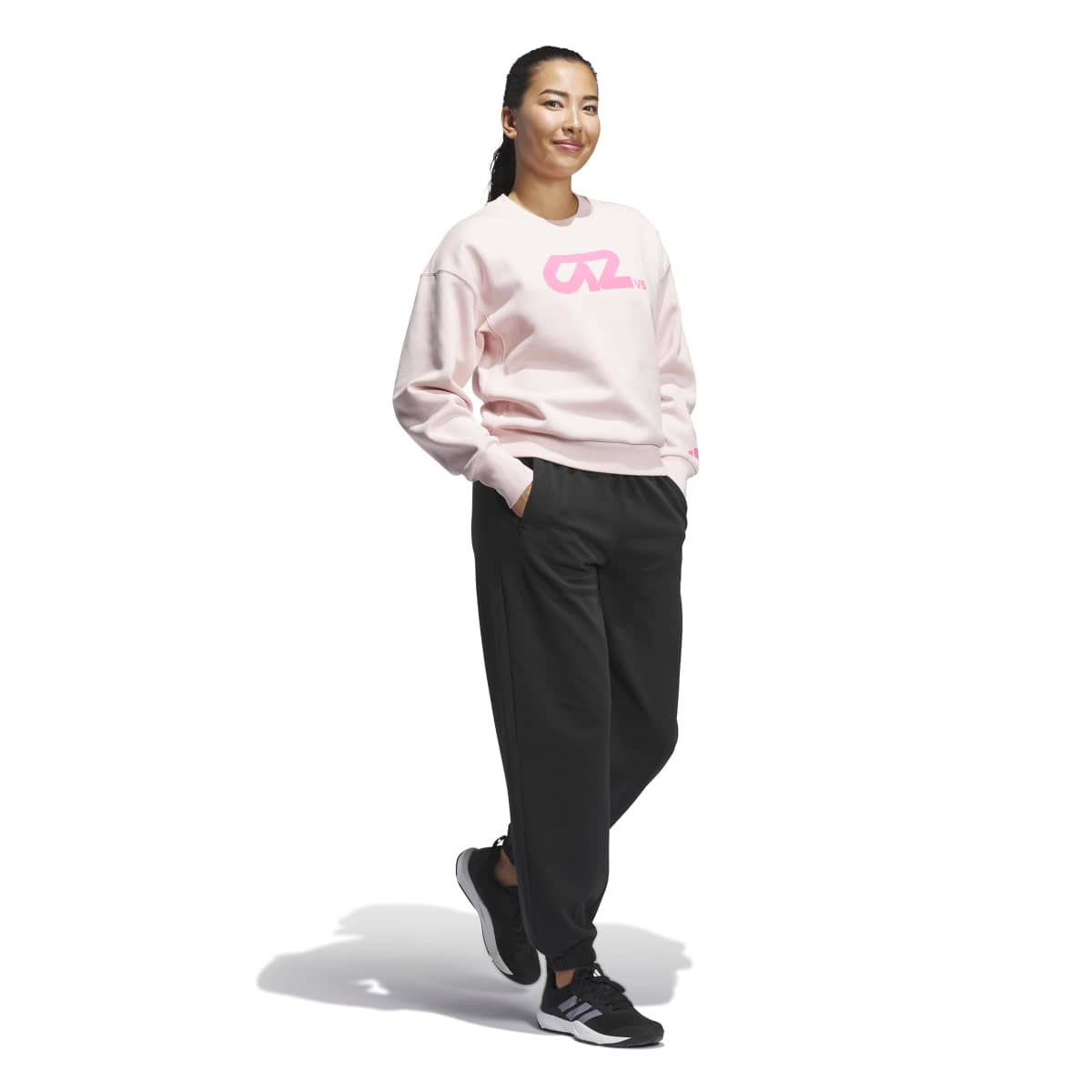 adidas Women's LOVB City Graphics Pullover Crew-3