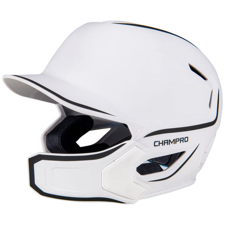 Champro HXE Matte Baseball Batting Helmet with Jaw Guard-1